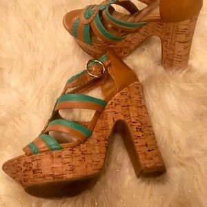 BCBG wedge heels